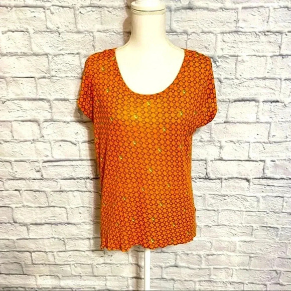 MICHAEL Michael Kors Rock Stud Chain Print Top - Picture 1 of 8